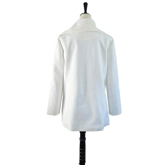 Jack By Bb Dakota Jackets & Coats White Mid Calf Lighter Weight Jacket Size L - Picture 7 of 16